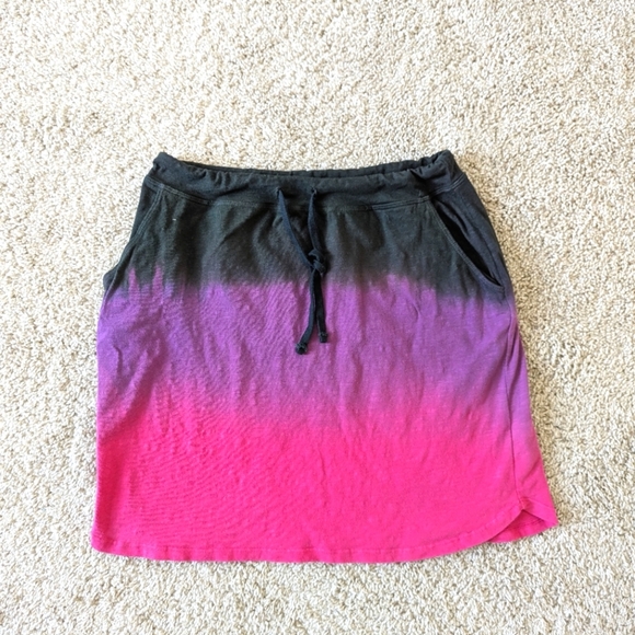 Evereve Dresses & Skirts - Sundry for Evereve Colorblock Cotton Blend Pocketed Skirt - Women's Large (3)